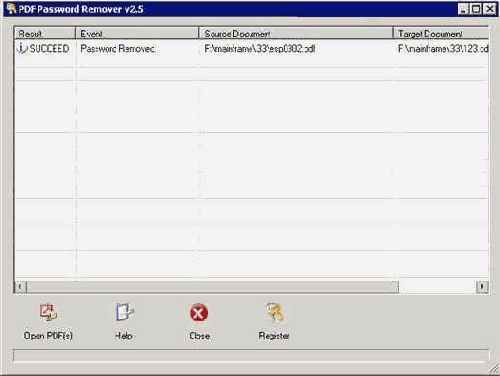 так выглядит Advanced PDF Password Recovery Professional